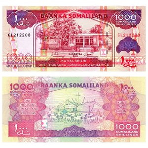 Somalilândia - Cédula de 1000 Shilings 2011 - P-20a - FE