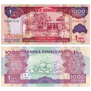 Somalilândia - Cédula de 1000 Shilings 2014 - P-20c - FE