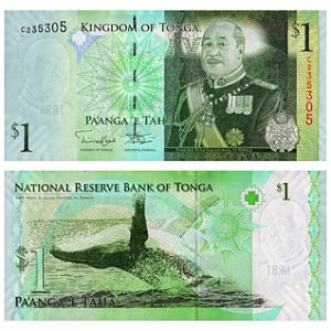 Tonga - Cédula de 1 Pa'anga 2009 - P-37b - FE