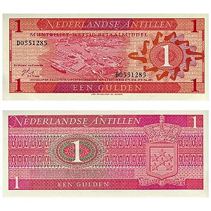 Antilhas Holandesas - Cédula de 1 Gulden 1970 - P20a - FE