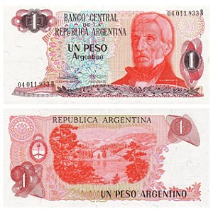 Argentina - Cédula de 1 Peso Argentino 1984 - P311a - San Martin - FE