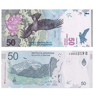 Argentina - Cédula de 50 Pesos 2020 - P-363b - Condor Andino - FE