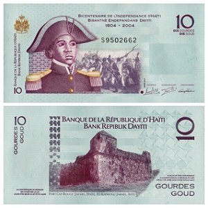 Haiti - Cédula de 10 Gourdes 2016 - P-272h - Bicentenário - FE