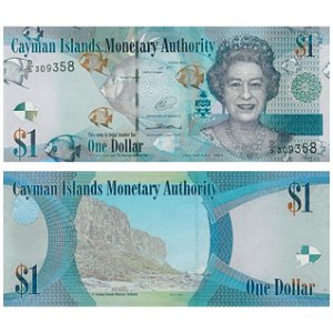 Ilhas Cayman - Cédula de 1 Dollar 2010 - P-38d2 - D5/Rainha - FE