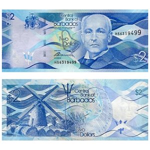 Barbados - Cédula de 2 Dollars 2013 - P-73a - John Redman Bovell - FE