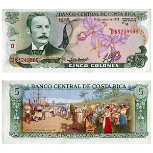 Costa Rica - Cédula de 5 Colones 1992 - P-236e3 - Rafael Castro - FE