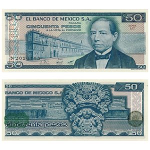 Mexico - Cédula de 50 Pesos 1981 - P-73a - Série LC - Benito Juarez - FE