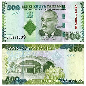 Tanzânia - Cédula de 500 Shilingi 2010 - P40a - FE
