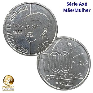 Moeda de 100 Cruzados 1988 - Série Axé Mãe - V-403b - Comemorativa - Circulada