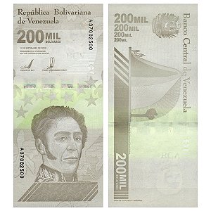 Venezuela - Cédula de 200 Mil Bolivares Soberanos 2020 - P-112a - FE