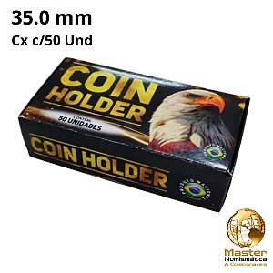 Promoção - Coin Holder para Moedas 35mm - Águia - Caixa com 50 Unidades