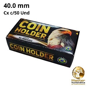 Promoção - Coin Holder para Moedas 40mm - Águia - Caixa com 50 Unidades
