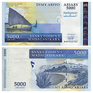 Madagaskar - Cédula de 5000 Ariany 2008 - P-94a - FE