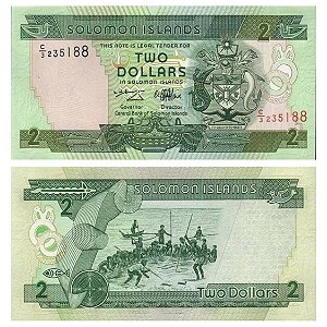 Ilhas Salomão - Cédula de 2 Dollars 1997 - P18a - FE