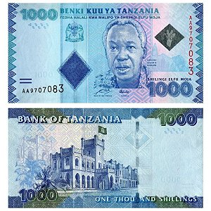 Tanzânia - Cédula de 1000 Shilingi 2010 - P41a - FE