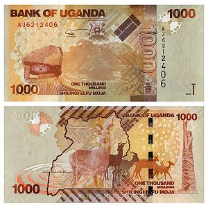 Uganda - Cédula de 1000 Shililngs 2010 - P49a- FE