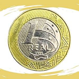 Moeda de 1 Real 1999 - RARA - V-572 - Alpaca - Polida MBC+