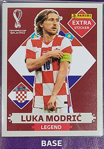 Extra Legend - Luka Modric Bordô (Base) - Croácia - Original Panini - Copa do Mundo do Qatar 2022