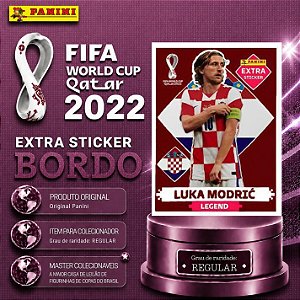 2022 Extra Legend - Luka Modric Bordô (Base) - Croácia - Original Panini - Copa do Mundo do Qatar 2022