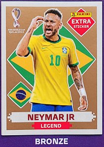 Extra Legend - Neymar Junior Bronze - Brasil - Original Panini - Copa do Mundo do Qatar 2022
