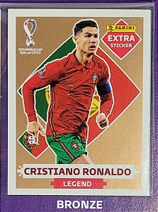 Extra Legend - Cristiano Ronaldo Bronze - Portugal - Original Panini - Copa do Mundo do Qatar 2022