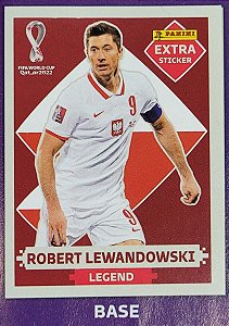 Extra Legend - Robert Lewandoski Bordô (Base) - Polônia - Original Panini - Copa do Mundo do Qatar 2022