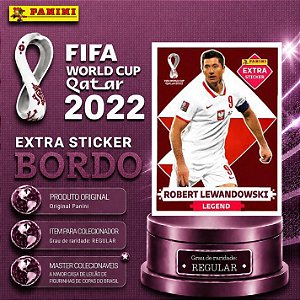 2022 Extra Legend - Robert Lewandoski Bordô (Base) - Polônia - Original Panini - Copa do Mundo do Qatar 2022