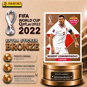 2022 Extra Legend - Robert Lewandoski Bronze - Polônia - Original Panini - Copa do Mundo do Qatar 2022