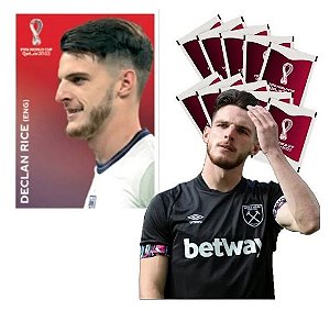 Figurinha Coca Cola C5 - Declan Rice (ENG) - Álbum da Copa 2022 - Original Panini