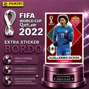 2022 Extra Legend - Guilhermo Ochoa Bordô (Base) - México - Original Panini - Copa do Mundo do Qatar 2022