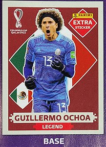 Extra Legend - Guilhermo Ochoa Bordô (Base) - México - Original Panini - Copa do Mundo do Qatar 2022