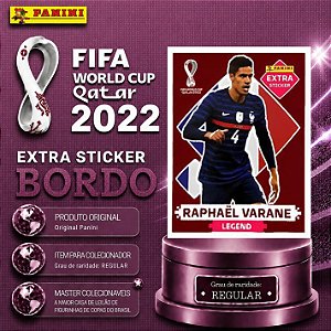 2022 Extra Legend - Raphael Varane Bordô (Base) - França - Original Panini - Copa do Mundo do Qatar 2022