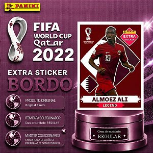 2022 Extra Legend - Almoez Ali Bordô (Base) - Qatar - Original Panini - Copa do Mundo do Qatar 2022
