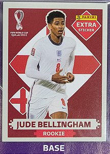 Extra Rookie - Jude Bellingham Bordô (Base) - Inglaterra - Original Panini - Copa do Mundo do Qatar 2022