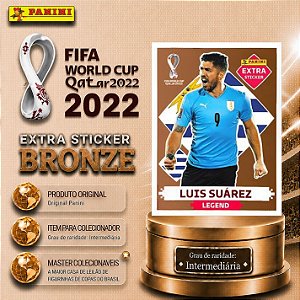 2022 Extra Legend - Luis Suarez Bronze - Uruguai - Original Panini - Copa do Mundo do Qatar 2022