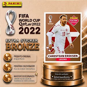 2022 Extra Legend - Christian Eriksen Bronze - Dinamarca - Original Panini - Copa do Mundo do Qatar 2022