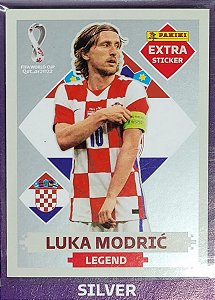 Extra Legend - Luka Modric Prata - Croácia - Original Panini - Copa do Mundo do Qatar 2022