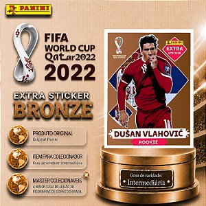 2022 Extra Rookie - Dusan Vlahovic Bronze - Sérvia - Original Panini - Copa do Mundo do Qatar 2022