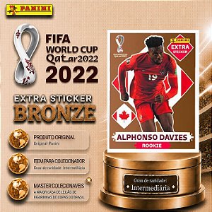 2022 Extra Rookie - Alphonso Davies Bronze - Canadá - Original Panini - Copa do Mundo do Qatar 2022