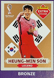 Extra Legend - Heung-Min Son Bronze - Coréia do Sul - Original Panini - Copa do Mundo do Qatar 2022