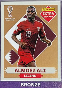 Extra Legend - Almoez Ali Bronze - Qatar - Original Panini - Copa do Mundo do Qatar 2022