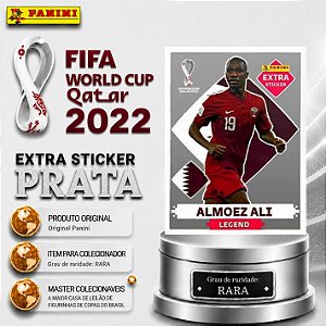 2022 Extra Legend - Almoez Ali Prata - Qatar - Original Panini - Copa do Mundo do Qatar 2022