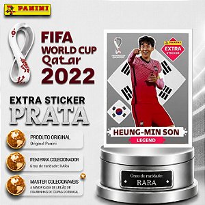 2022 Extra Legend - Heung-Min Son Prata - Coréia do Sul - Original Panini - Copa do Mundo do Qatar 2022