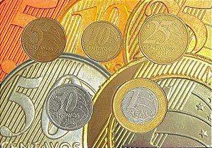 Cartela com a Série completa do Real 2011 - Ano Raro - Circuladas