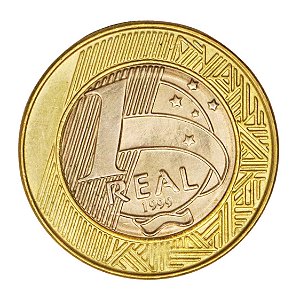 Moeda de 1 Real 1999 - RARÍSSIMA - V-573 - Alpaca - Flor de Cunho