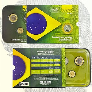 Lançamento - Blister com 5 Moedas Real 2025 FC - Edição Limitada e Numerada