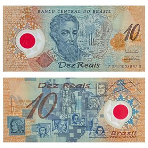 Brasil - Cédula de 10 Reais 2000 - C-331 - Comemorativa / Polímero - Soberba