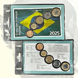 Lançamento - Blister com 5 Moedas Real 2025 FC - Edição Temática