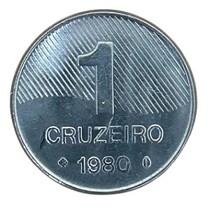 Moeda de 1 Cruzeiro 1980 - V-343 - Flor de Cunho