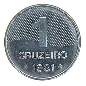 Moeda de 1 Cruzeiro 1981 - V-344 - Flor de Cunho